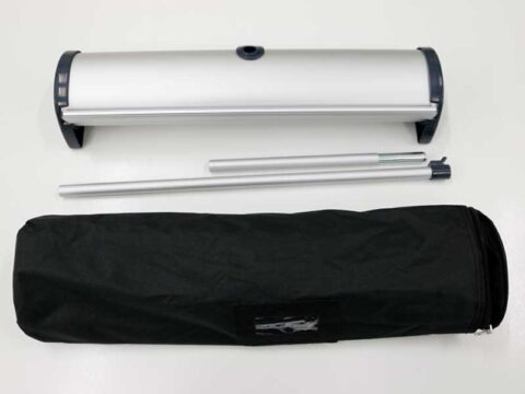 Desktop Executive Banner Stand | Hadrus Vinyl Graphics